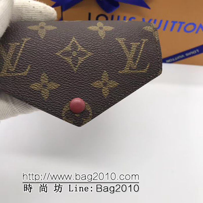 路易威登LV頂級原單M41938紫紅海外原單 Victorine錢夾 女士錢包 ZY1006